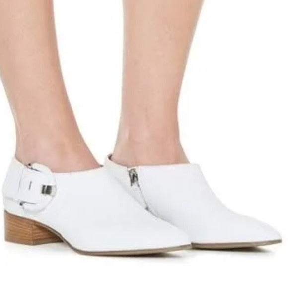AQUATALIA White Ferry Waterproof Leather Bootie Size 8