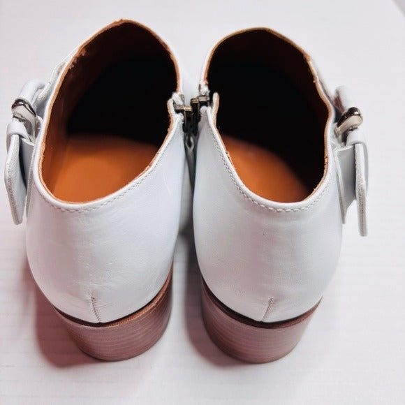 AQUATALIA White Ferry Waterproof Leather Bootie Size 8