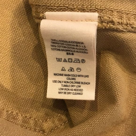 FREE PEOPLE Tan Canvas Cotton Relaxed Mini Skirt Size 30