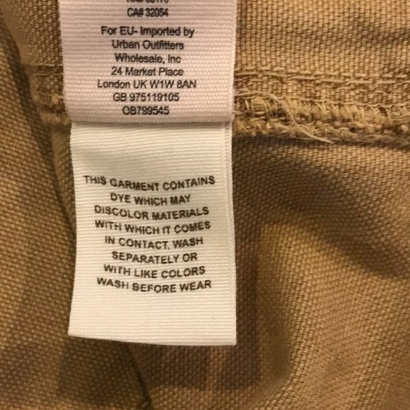 FREE PEOPLE Tan Canvas Cotton Relaxed Mini Skirt Size 30