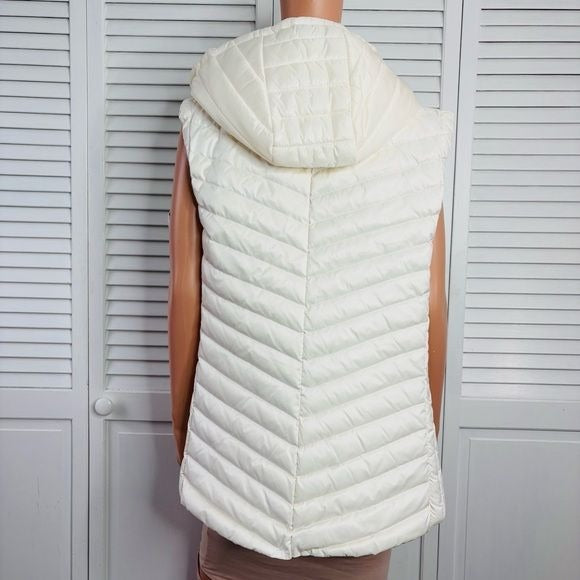 *NEW* GALLERY Ivory Quilted Puffer Vest Size XXL