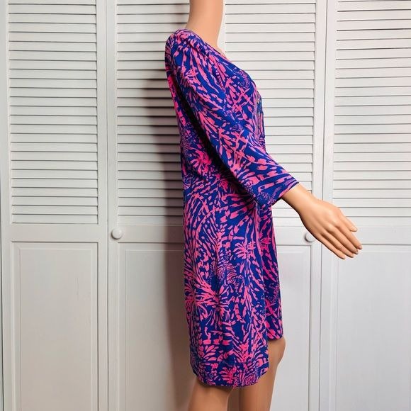 LILLY PULITZER Palmetto Dress Rolling in the Grass Zebra Size Large