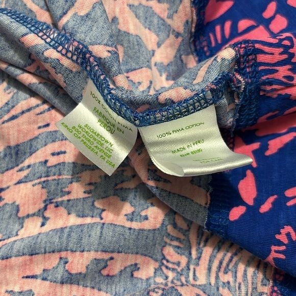 LILLY PULITZER Palmetto Dress Rolling in the Grass Zebra Size Large