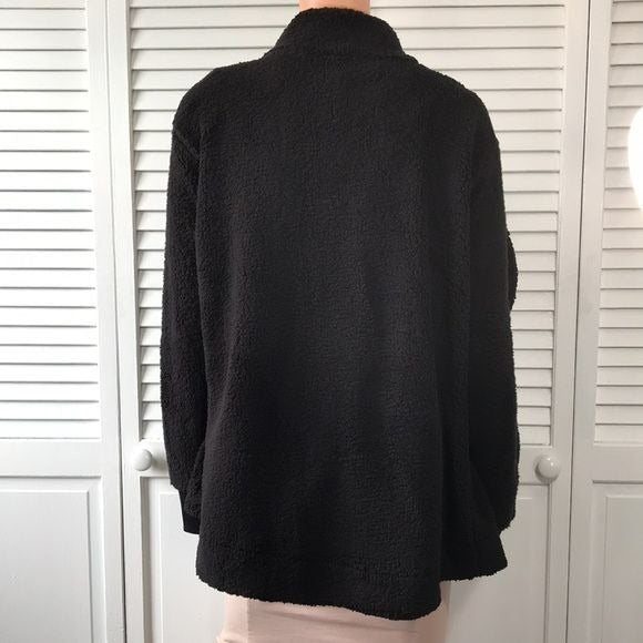 *NEW* CALVIN KLEIN Black Fuzzy Coat Size 2X