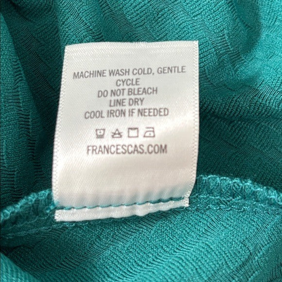 New MIAMI 3/4 Sleeve A-Line Dress in Emerald Green Size Small