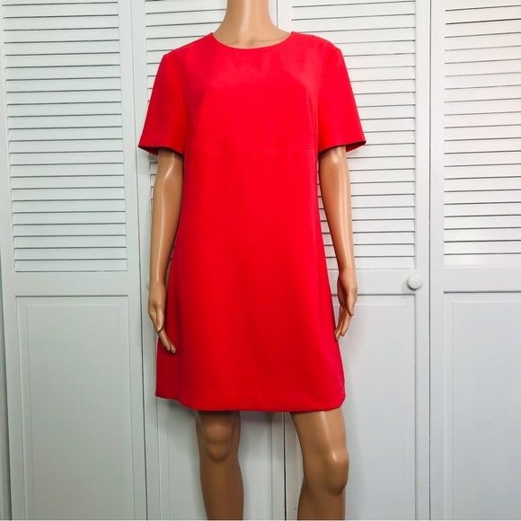 TRINA TURK Pink Short Sleeve Shift Dress Size 10