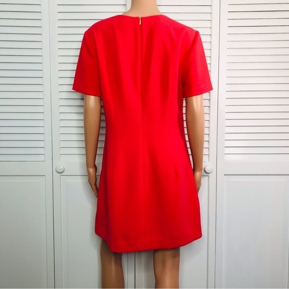TRINA TURK Pink Short Sleeve Shift Dress Size 10