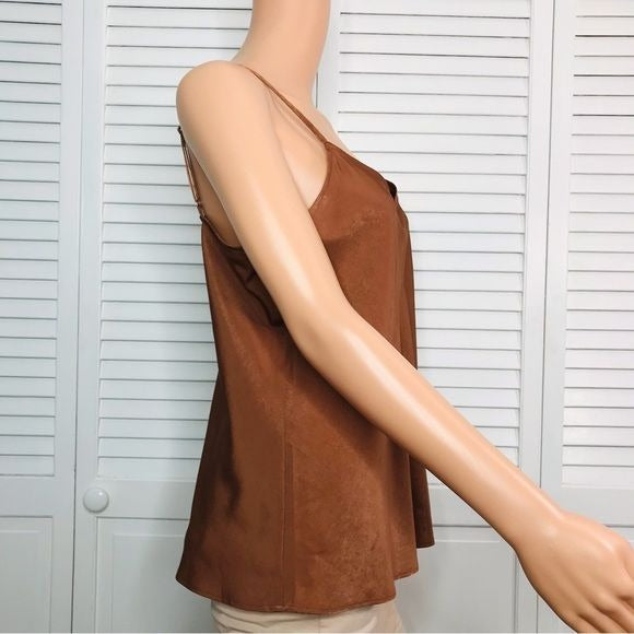*NEW* UNIQLO Shiny Brown Camisole Size Medium