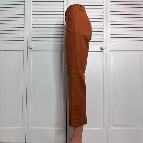 ELLIOTT LAUREN Rust Orange Cropped Pants Size 10