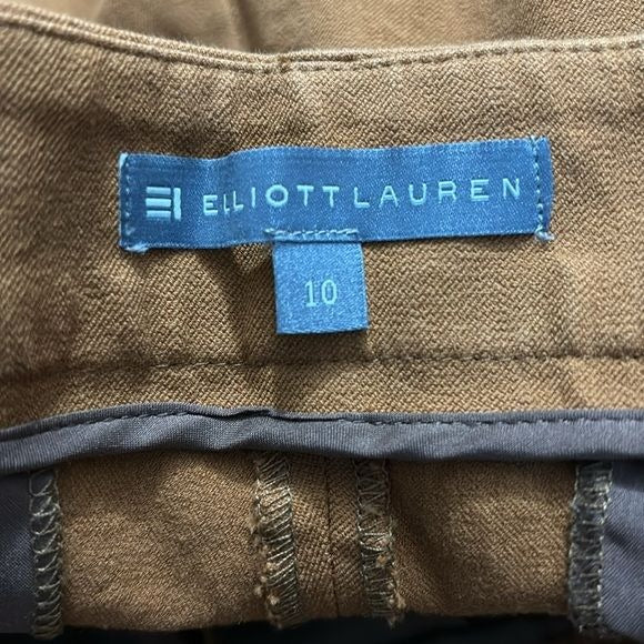 ELLIOTT LAUREN Rust Orange Cropped Pants Size 10