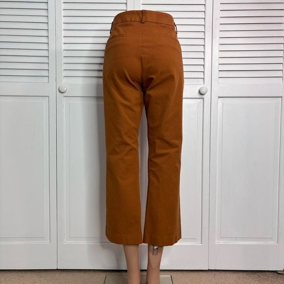 ELLIOTT LAUREN Rust Orange Cropped Pants Size 10