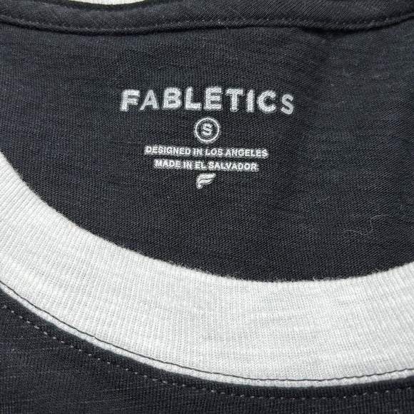 *new* FABLETICS Cotton Slub Cropped Tee Size Small