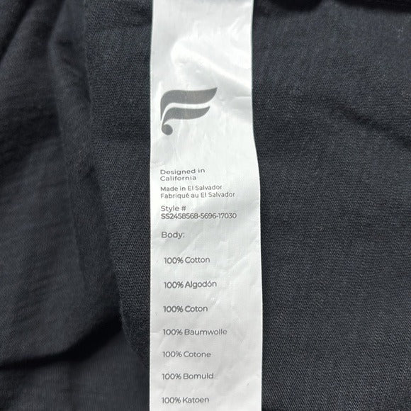 *new* FABLETICS Cotton Slub Cropped Tee Size Small