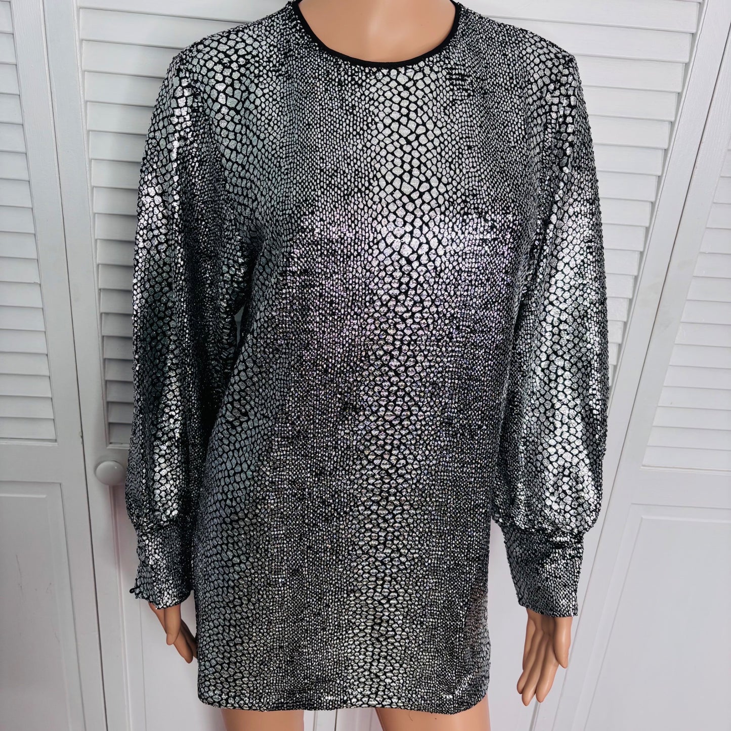 NEW BUDDY LOVE ChaCha Crocodile Rock Shift Dress Size XS