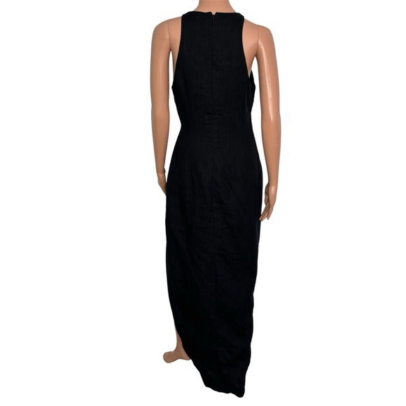 NEW RUMER Harper Midi Dress in Black Size Medium