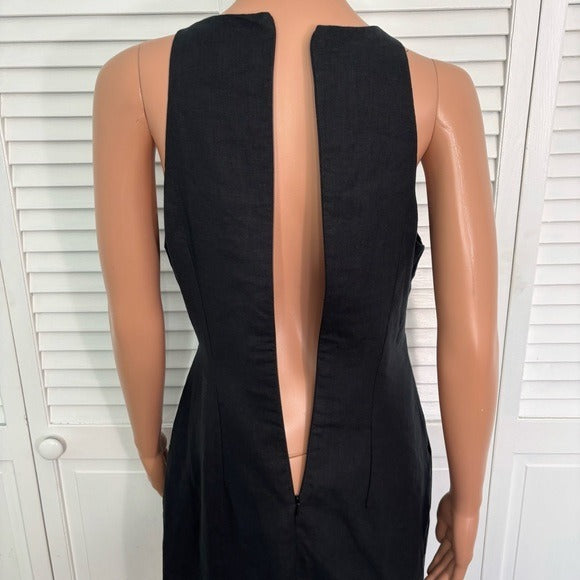 NEW RUMER Harper Midi Dress in Black Size Medium