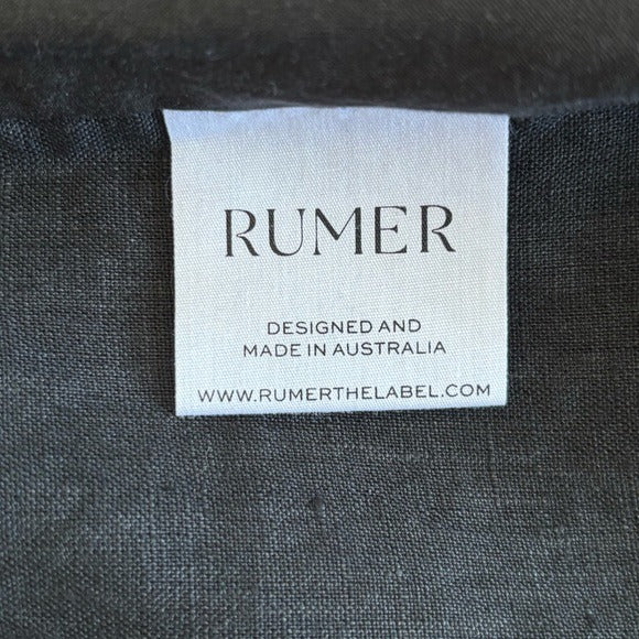 NEW RUMER Harper Midi Dress in Black Size Medium