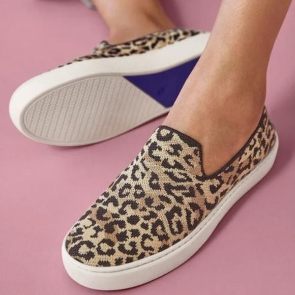 ROTHY’S The Sneaker Camo Cat Slip On Sneakers Size 8