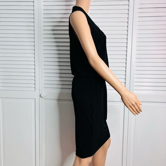 BANANA REPUBLIC Black Sleeveless V-Neck Dress Size 4