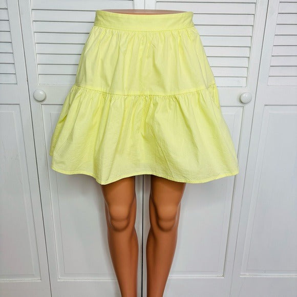 STAUD Sea Mini Skirt in Sunray Yellow Size 6