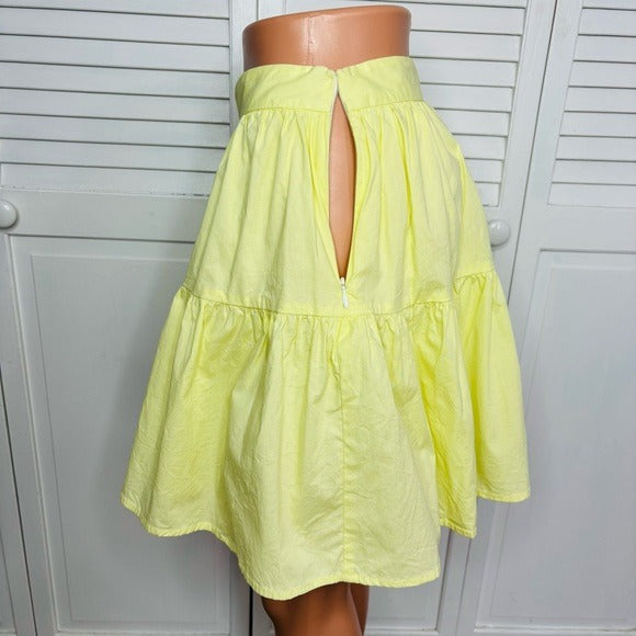 STAUD Sea Mini Skirt in Sunray Yellow Size 6