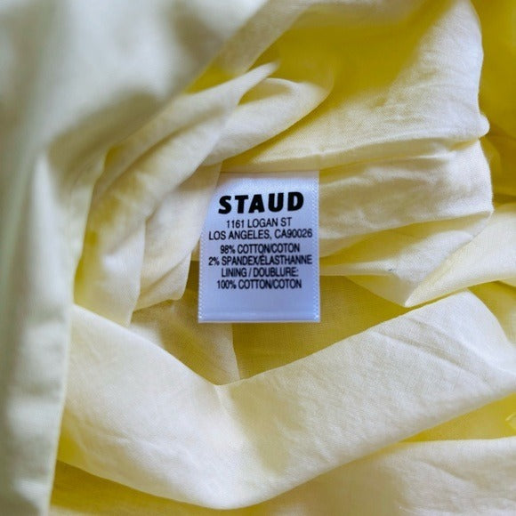 STAUD Sea Mini Skirt in Sunray Yellow Size 6