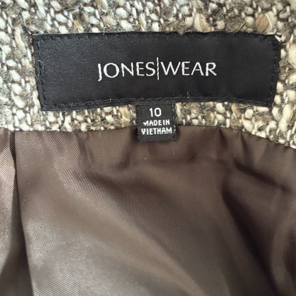 JONES WEAR Vintage Gray Tweed Skirt Size 10