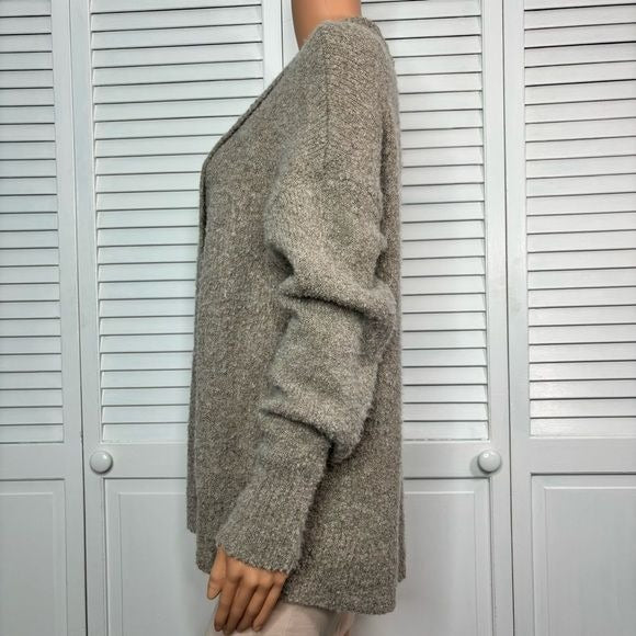 360 SWEATER Beige Long Sleeve Open Front Cardigan Size Small
