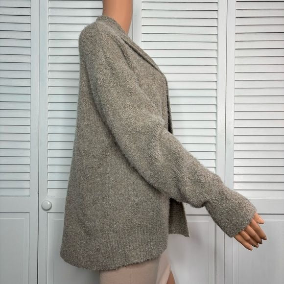 360 SWEATER Beige Long Sleeve Open Front Cardigan Size Small
