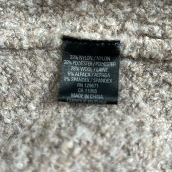 360 SWEATER Beige Long Sleeve Open Front Cardigan Size Small