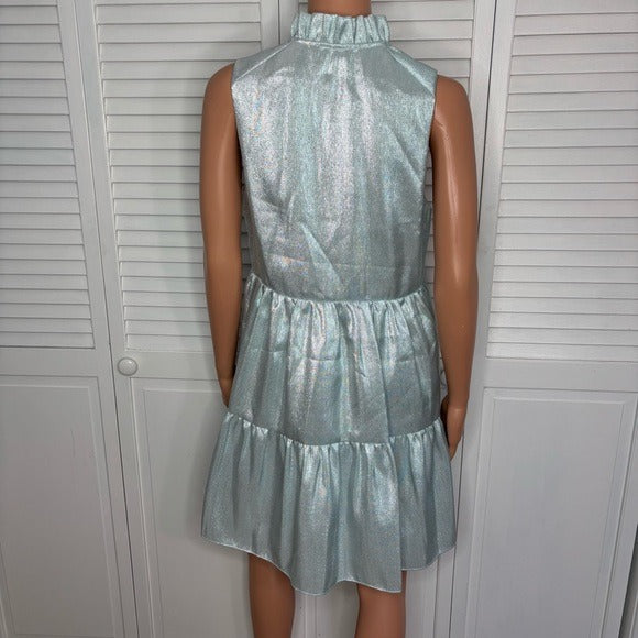 New AMANDA UPRICHARD Connolly Mini Dress in Ice Blue Size Medium