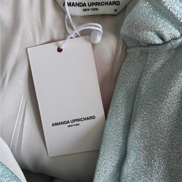 New AMANDA UPRICHARD Connolly Mini Dress in Ice Blue Size Medium
