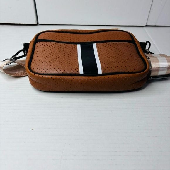 HAUTE SHORE Drew Paris Brown Compact Crossbody Bag