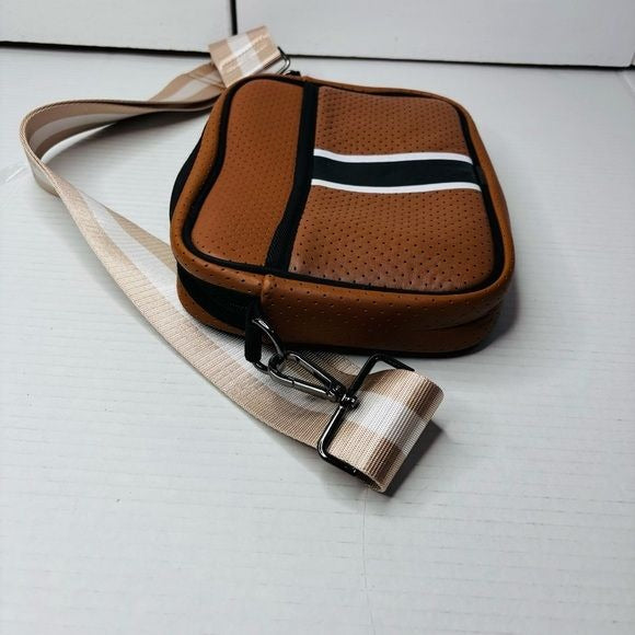 HAUTE SHORE Drew Paris Brown Compact Crossbody Bag