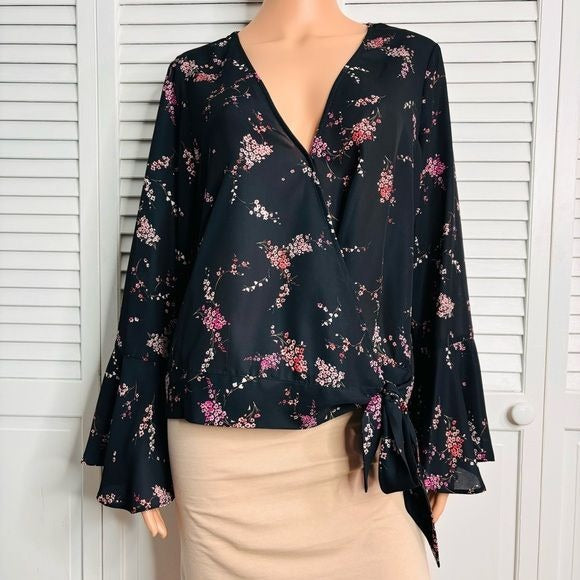 PARKER Plum Blossom Blouse Size Large