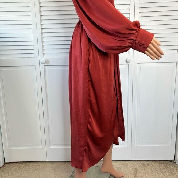 *NEW* CITY CHIC Opulent Toffee Elbow Sleeve Dress Size 14