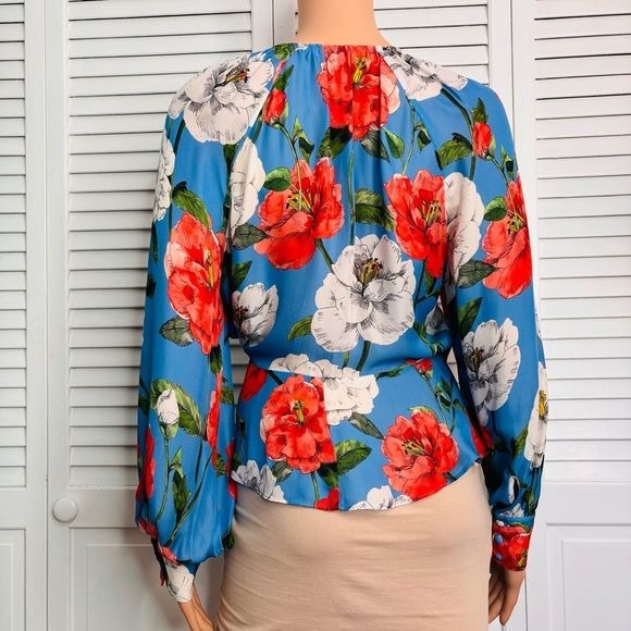 PARKER Sheridan Blouse in Maritime Wildflower Size Large