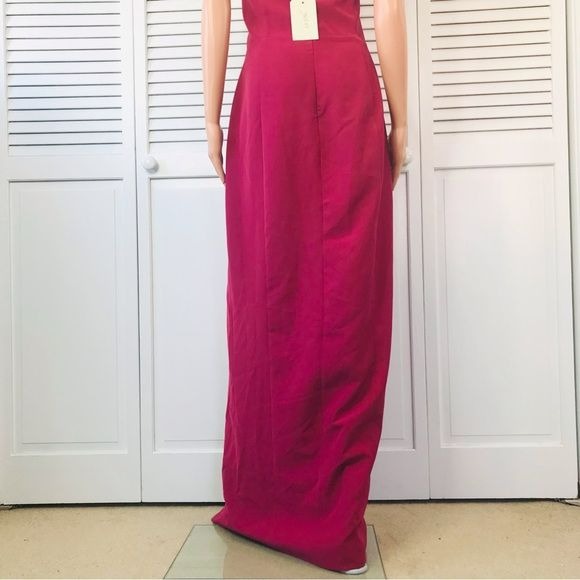 *NEW* WAYF The Sydney Convertible Halter Dark Pink Dress Size XL