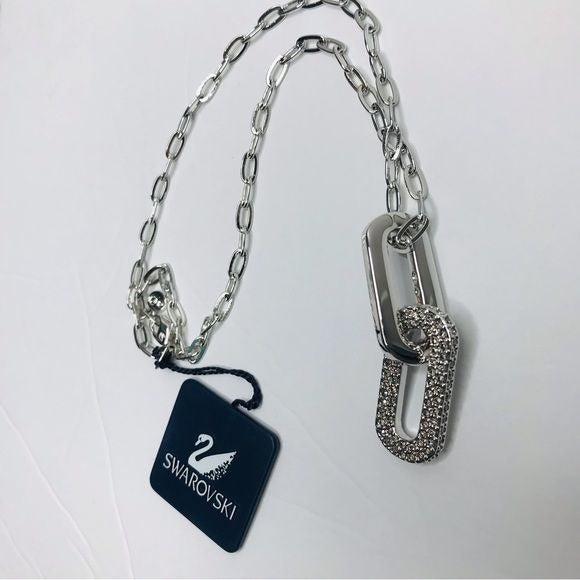 *NEW* SWAROVSKI Silver Large Chain Link Necklace