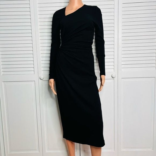 *NEW* MUCHE & MUCHETTE Miriam Black Open Hip Knit Maxi Dress
