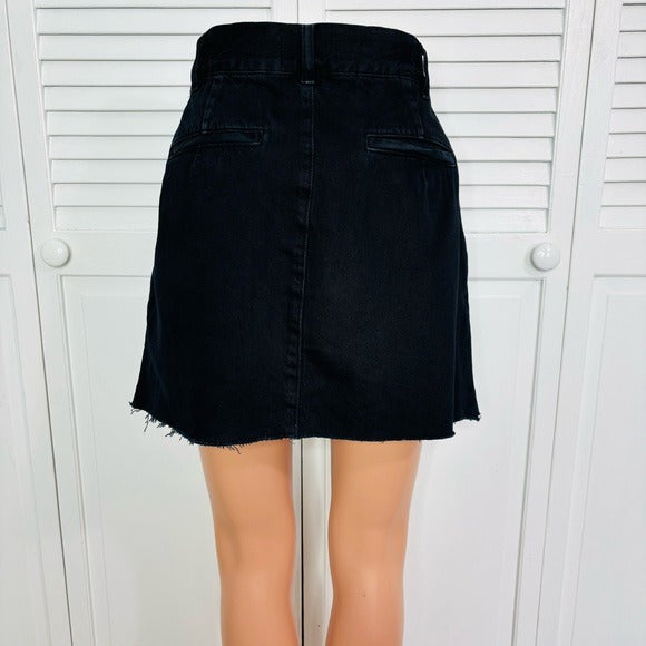 AGOLDE Becker Denim Miniskirt in Black Size 6