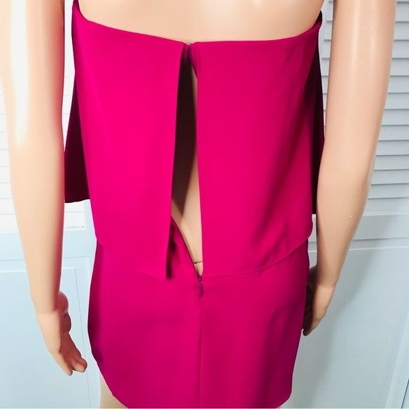 AMANDA UPRICHARD Magenta Topanga Strapless Mini Dress Size XS *NEW*