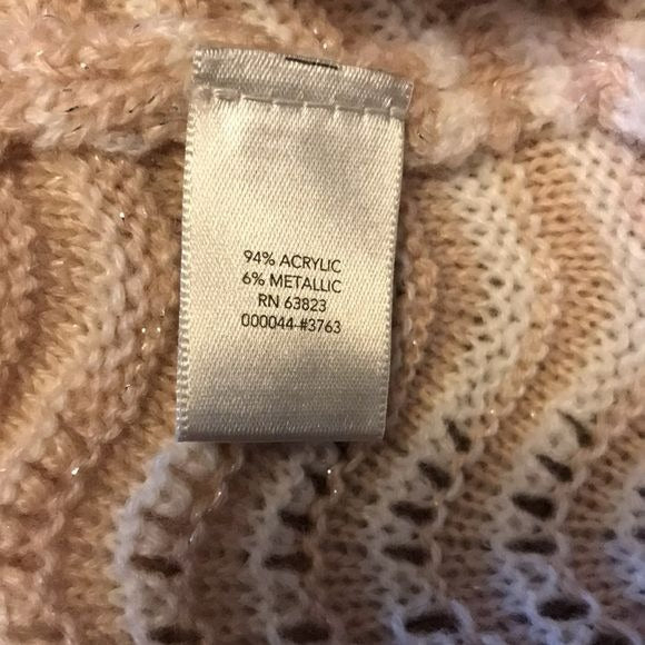 *NEW* CHRISTOPHER & BANKS Colorblock Swirl Metallic Sweater Size M