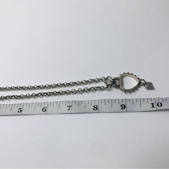 *NEW* BRIGHTON Silver Heart Pendant And Charm Necklace