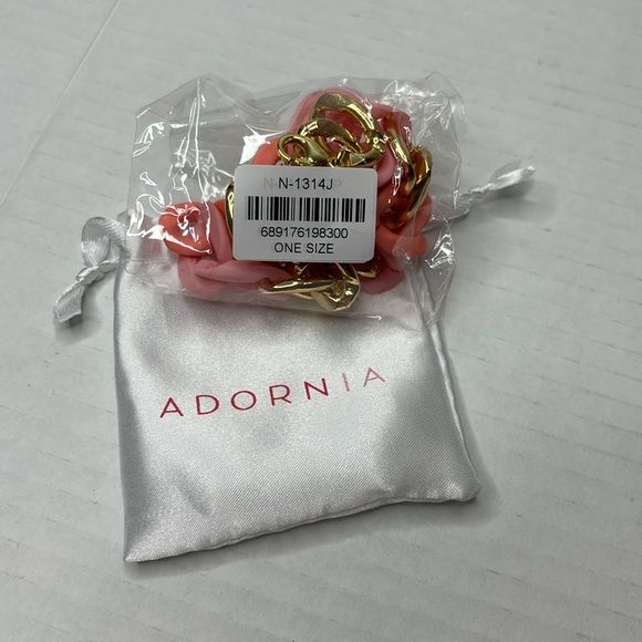*NEW* ADORNIA Pink Curb Chain Necklace
