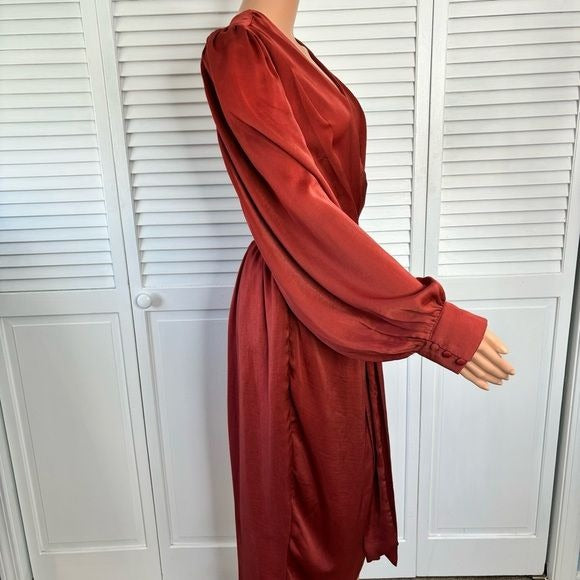 *NEW* CITY CHIC Opulent Toffee Elbow Sleeve Dress Size 14