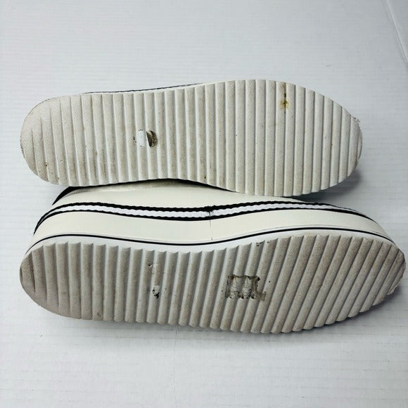 JOIE Dabnis Leather Flatform Sneakers Size 8