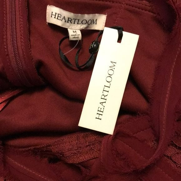 HEARTLOOM Mya Crimson Lace Dress Size M *NEW*