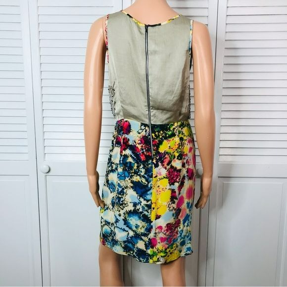 SACHIN + BABI For Ankasa Silk Printed Providence Dress Size 6 *NEW*