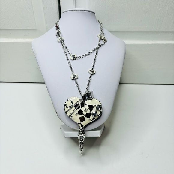 LAUREN G ADAMS Cream Fantasy Princess Cut CZs Necklace